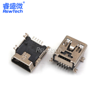 90 degrés 4 broches Type A femelle Usb 3.0 câble prise connecteur coque verticale avec collier 180 degrés Mini USB connecteurs femelles