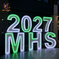 Lettres lumineuses LED en gros pour événements, lettres LED marquee de 3, 4 et 5 pieds pour location de cabines photo et fêtes