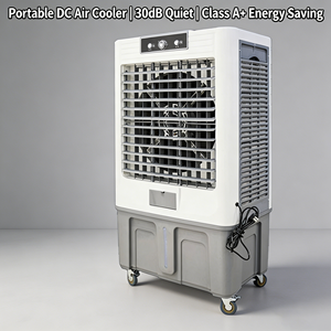 Ventilateur tour rafraîchisseur d'air domestique 110V, portable, écologique, économe en énergie, classe 2000-3000 CFM, en plastique, puissant et efficace - Product Image 1