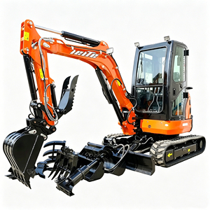 Mini-excavatrice sur chenilles 3,5 tonnes à moteur hydraulique pour usage agricole, à couple élevé, livraison gratuite, en promotion - Product Image 1