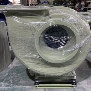 พัดลมแบบแรงเหวี่ยงอุตสาหกรรม F4 72A C Type พร้อมท่อไฟเบอร์กลาส สีเทา สำหรับระบายอากาศ ลดความร้อน และดูดฝุ่น - Product Image 1