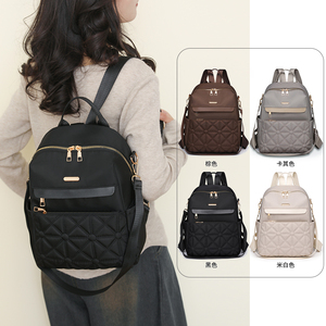 Zaino da <span class=keywords><strong>donna</strong></span> antifurto da <span class=keywords><strong>donna</strong></span> zaino in Nylon solido ricamato in stile minimalista da <span class=keywords><strong>donna</strong></span> - Product Image 4