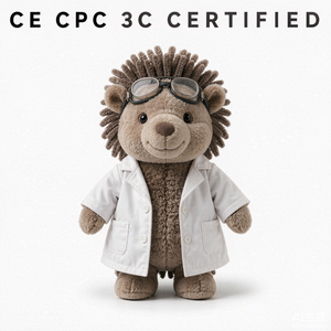 Peluche Riccio Scientifico Personalizzato OEM ODM, Bambola Imbottita a Forma di Provetta da Laboratorio, Regalo per Bambini all'Ingrosso - Product Image 6