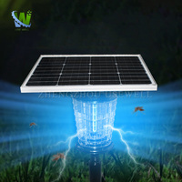 Lampe anti-moustiques solaire d'extérieur haute puissance pour parc, ferme, villa, communauté, lampe anti-moustiques à choc électrique, anti-moustiques