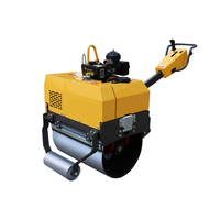 Rouleau vibratoire à tambour unique haute performance avec moteur Changchai, 70 Hz, 4,5 kW, rayon de braquage court pour le compactage des chaussées en asphalte