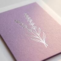 Kartu Ucapan Terima Kasih Custom Embossed dengan Lapisan Foil Emas dan Amplop Senada untuk Pernikahan & Bisnis