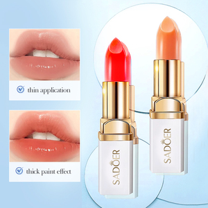 Usine OEM ODM de produits de beauté pour les lèvres SADOER – Rouge à lèvres hydratant à changement de couleur, nourrissant, pour des lèvres douces et éclatantes - Product Image 3