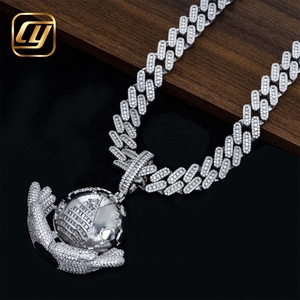 จี้เพชร CHOYUE สำหรับผู้ชาย จี้เพชรแล็บแบบ Iced Out เครื่องประดับฮิปฮอป เงินแท้ 925 เพชรแล็บเพาะเลี้ยง จี้ฮิปฮอป - Product Image 4