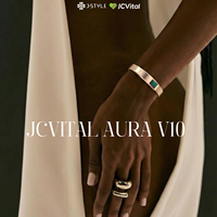 Pulseras Inteligentes JCVital V10 OEM ODM, Pulsera Inteligente de Salud, Monitorización de Sueño, Historial de Estrés, Tendencias de Datos