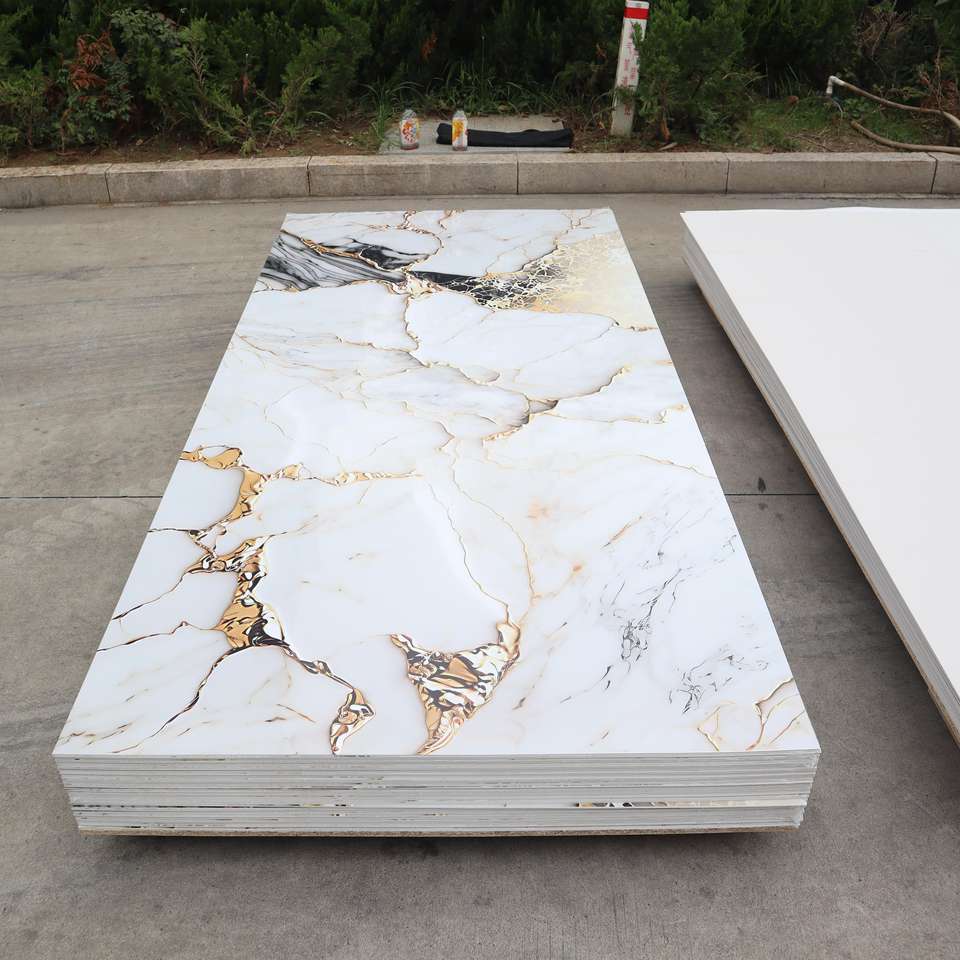 Waterproof Fireproof Eco-friendly 3d Design Modern Hot Selling PVC Wall ...