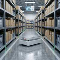 AGV de levage latéral efficace pour la manutention des matériaux dans les usines textiles et les usines de fabrication, et pour l'utilisation en vente au détail