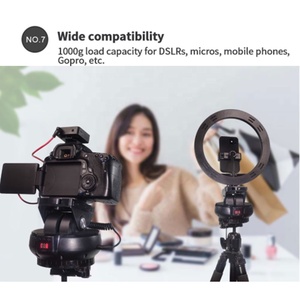 Auto Motorized <strong>Rotating</strong> Panoramic Head Remote Control Pan Tilt Video Tripod Head for Mobile Phone <strong>Camera</strong> - Product Image 5