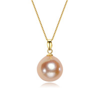 Collier de perles baroques de 12-13mm edison en forme de noyau nacré, multicolore, de culture d'eau douce, d'eau douce, véritable