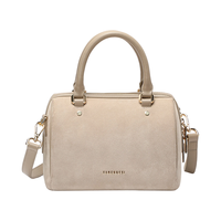 Sac carré de luxe personnalisé en daim avec fermeture éclair et poignée souple, sac à bandoulière tendance pour femme, sacs de bowling, fabricant de sacs pour femmes