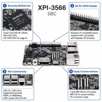 Rockchip RK3566 Raspberry Pi 4 Alternativa 8GB para Arm Core Board Placa de desarrollo con Som Core