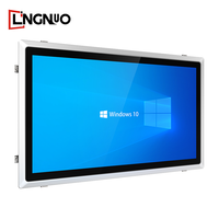 Panneau PC industriel tout en un Linux IP65 21.5 pouces I3 I5 I7 Ips écran tactile capacitif sans ventilateur PC industriel