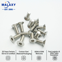 Vis à tête plate hexagonale sur mesure Malaxy en stock pour machines marines