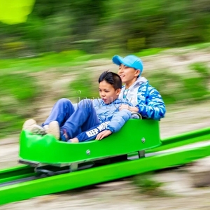 Aventure commerciale extérieure parc d'attractions aire de jeux défi plus long tour simple rail vers le bas montagne toboggan montagnes russes - Product Image 2