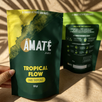 Sachets refermables personnalisés recyclables pour l'emballage du thé, sacs de qualité alimentaire pour le thé vert, le thé noir et les herbes