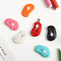 Mini couteau utilitaire rétractable en acier inoxydable, portable, multifonction, avec trou de suspension, ouvre-lettre de sécurité, personnalisable OEM