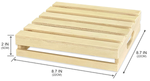 Casse per Pallet quadrate in <span class=keywords><strong>legno</strong></span> stoccaggio <span class=keywords><strong>di</strong></span> vassoi in <span class=keywords><strong>legno</strong></span> non finiti per artigianato fai da te - Product Image 6