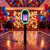   Borne photo selfie Lumabooth pour iPad 12,9 pouces et iPad Air 13 pouces – Idéale pour événements, mariages, avec miroir, flash et imprimante intégrée