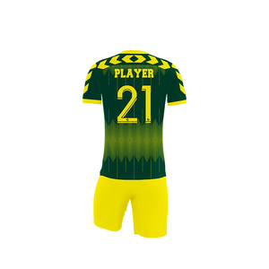 Bóng Đá Jersey 2024 <span class=keywords><strong>2025</strong></span> Bóng Đá Kit Set Đồng Phục Với Vớ Màu Xanh Lá Cây Màu Vàng Bóng Đá Mặc Tùy Chỉnh - Product Image 3