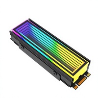 Radiateur PC RGB M.2 NVMe JQJ 5V ARGB Sync pour SSD 2280 avec montage standard