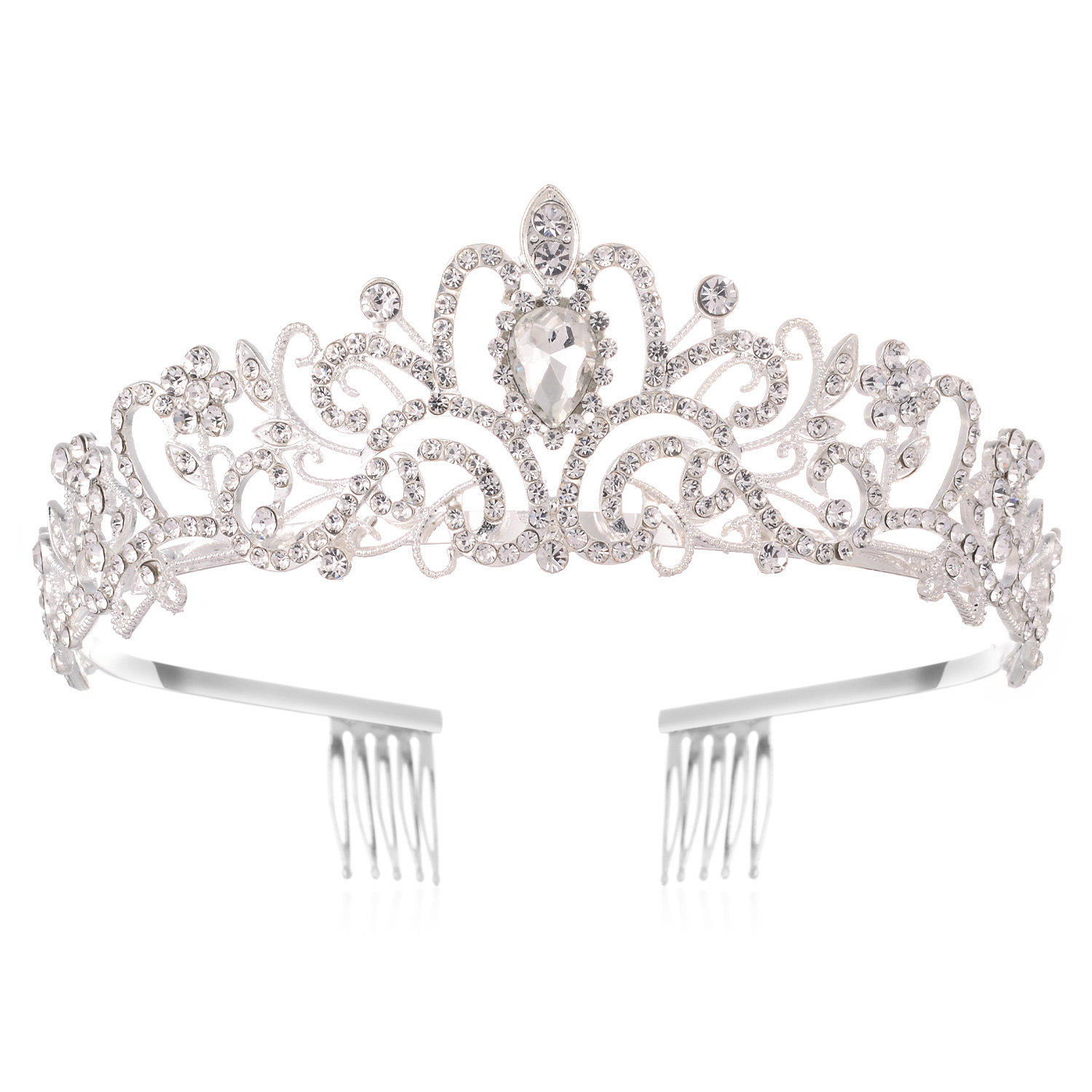One glass hair comb [silver]]