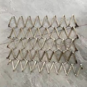 Malla de Alambre Tejida Decorativa Moderna de Latón Antiguo Personalizada para Gabinetes de Pared - Product Image 6