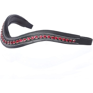 Bandeau équestre en cristal de haute qualité de 8mm en cuir durable avec logo personnalisé Style occidental étanche course meilleur produit pour chevaux - Product Image 2