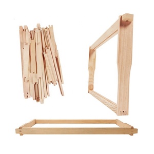 (10 pièces) prix usine Langstroth cadre de ruche en bois de pin cadre de ruche profonde/moyenne pour l'apiculture - Product Image 3