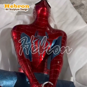Statua Personalizzata in Fibra di Vetro di Spider-Man, <span class=keywords><strong>Personaggi</strong></span> dei Film Marvel, Statua di Spiderman a Grandezza Naturale 1:1, Statua di Spiderman in Resina - Product Image 6