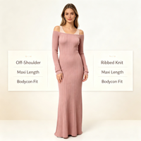 Robe pull longue en maille menthe de haute qualité pour femme, personnalisable OEM & ODM, vente en gros