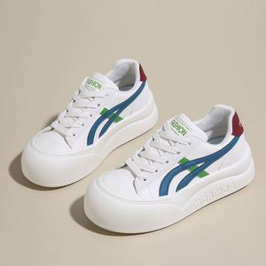 รองเท้าผ้าใบผู้หญิง Wenting แฟชั่นทันสมัย ฤดูใบไม้ผลิ ฤดูใบไม้ร่วง สวมใส่สบาย ระบายอากาศได้ดี พื้นหนา เพิ่มความสูง กันลื่น เหมาะสำหรับเดิน - Product Image 5