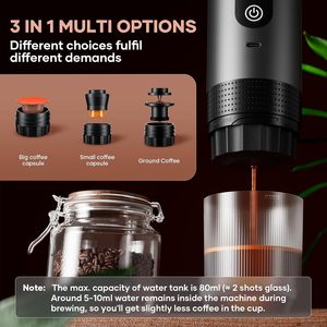 Cafetera Portátil, Máquina de Espresso Pequeña, Eléctrica, Funciona con Batería, Taza de Café, Mini Máquinas de Espresso con Autocalentamiento, para Viajes en Auto - Product Image 5