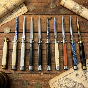 OK-4025 Vendita Diretta dalla Fabbrica Coltello a Scatto Tattico Padrino AKC Mafia Italiana Big Boy da 33 cm per Autodifesa e Sopravvivenza - Product Image 1