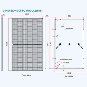 Panel solar Trina Honey M 360-380W Mono Half Cell 360W 365W 370W 375W 380W Paneles Trina Pv - Product Image 3