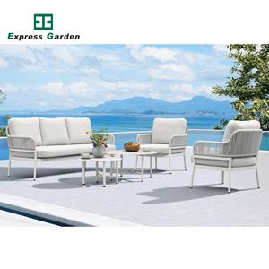 Conjunto de Sofás de Exterior de Aluminio de Lujo Moderno Express Garden para Uso en Casas de Campo y Patios - Product Image 2