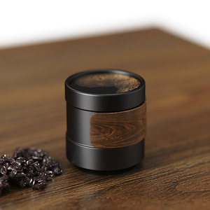Tangdhpo — ensemble de 4 tasses à café Style japonais, <span class=keywords><strong>tasse</strong></span> à thé et à café Portable <span class=keywords><strong>en</strong></span> céramique noire mate, avec manches <span class=keywords><strong>en</strong></span> <span class=keywords><strong>bois</strong></span>, <span class=keywords><strong>en</strong></span> porcelaine - Product Image 2