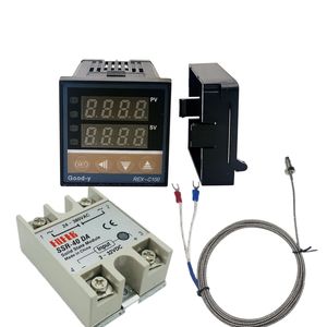 Contrôleur de température numérique haute précision OKYN231107-46 220V AC avec thermocouple de type K et sortie relais SSR - Product Image 3