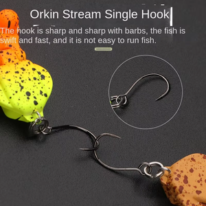 Luya Bait Micro-objeto cebo de natación de doble sección 2G 2,9 cm cóncavo convexo trucha bajo pico gancho único Acero de tungsteno <span class=keywords><strong>para</strong></span> lago - Product Image 2