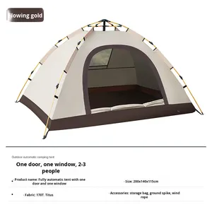 Tenda da campeggio professionale all'aperto durante la notte tenda per il calore invernale in gomma nera impermeabile parco attrezzatura da campeggio selvaggio - Product Image 6