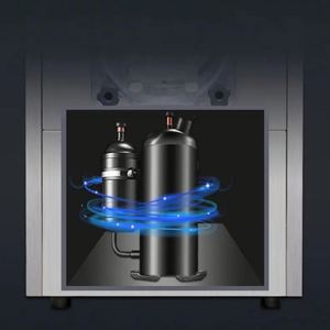 เครื่องทำน้ำแข็งแข็งที่ได้รับการรับรองจากดาวสแตนเลส CY-N45 3000W 45L/H 110V/220V สำหรับผลไม้และนม - Product Image 3