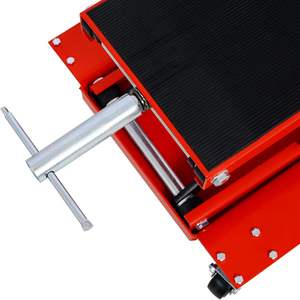 Elevador de tijera para motocicleta con ruedas, soporte de elevación, Gato de motocicleta resistente con plataforma ancha para una elevación fácil y segura - Product Image 5