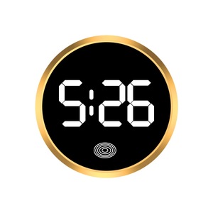 Horloge numérique lumineuse pour voiture, mini horloge à quartz étanche à clipser sur grille d'aération, accessoire de style pour voiture - Product Image 1