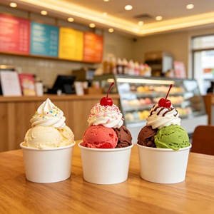 Kraft Paper Ice Cream <b>Cup</b> 4oz 6oz 8oz With Window Lid Custom Printed Dessert Parfait <b>Cup</b> Wholesale - Product Image 2