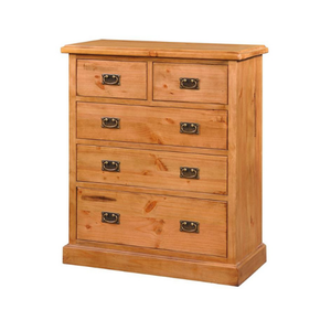 Venta caliente Gabinete Tallboy de madera 5 cajones Muebles de dormitorio de Estilo Vintage Diseño personalizado Marca QUEENSLAND Proveedor vietnamita - Product Image 1