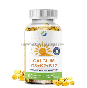 OEM 1000mg Suplemento para el corazón Soporte inmune Calcio a granel Vitamina D3 K2 B12 Cápsulas blandas - Product Image 1