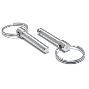 스테인레스 스틸 304 래치 잠금 핀 히치 퀵 릴리스 핀 리벳 자동 잠금 유지 라운드 후크 링 볼 - Product Image 4